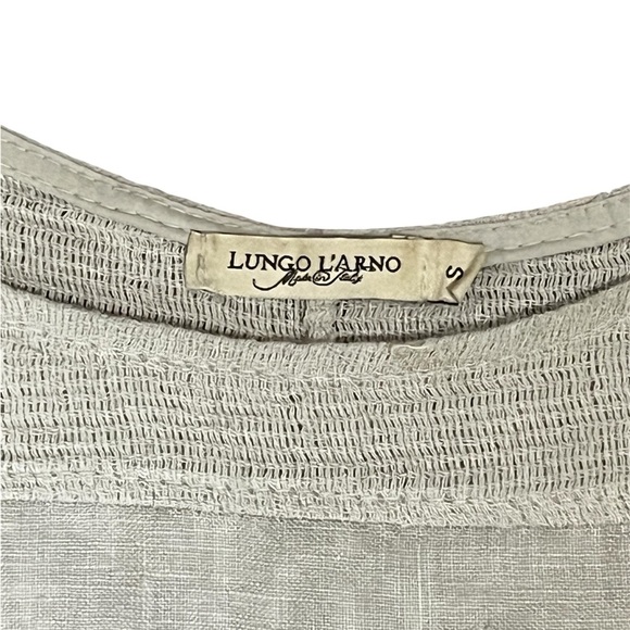 Lungo L’Arno Made in Italy Gray 100% Linen Dress Coverup. Size Small. - Picture 2 of 5